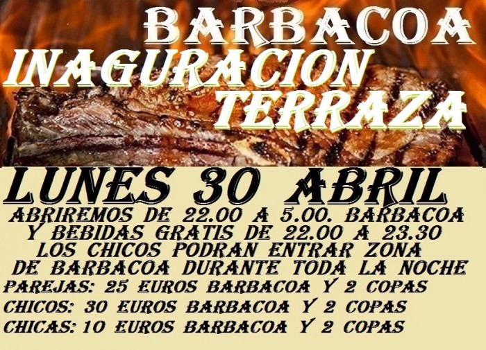 Apertura de la Terraza con Barbacoa